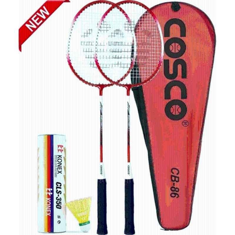 Cosco CB 86 Aluminium & Steel Sports Badminton with Nylon Shuttlecock