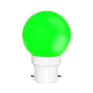 Fybros Nuit 0.5W Polycarbonate Green Round LED Bulb, FLS5445A (Pack of 10)