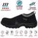 Karam Flytex FS 208 Fly Knit Fiber Toe Cap Black Sporty Work Safety Shoes, Size: 7