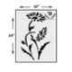 Kayra Decor 16x24 inch PVC Sunflower Wall Design Stencil, KHSNT033