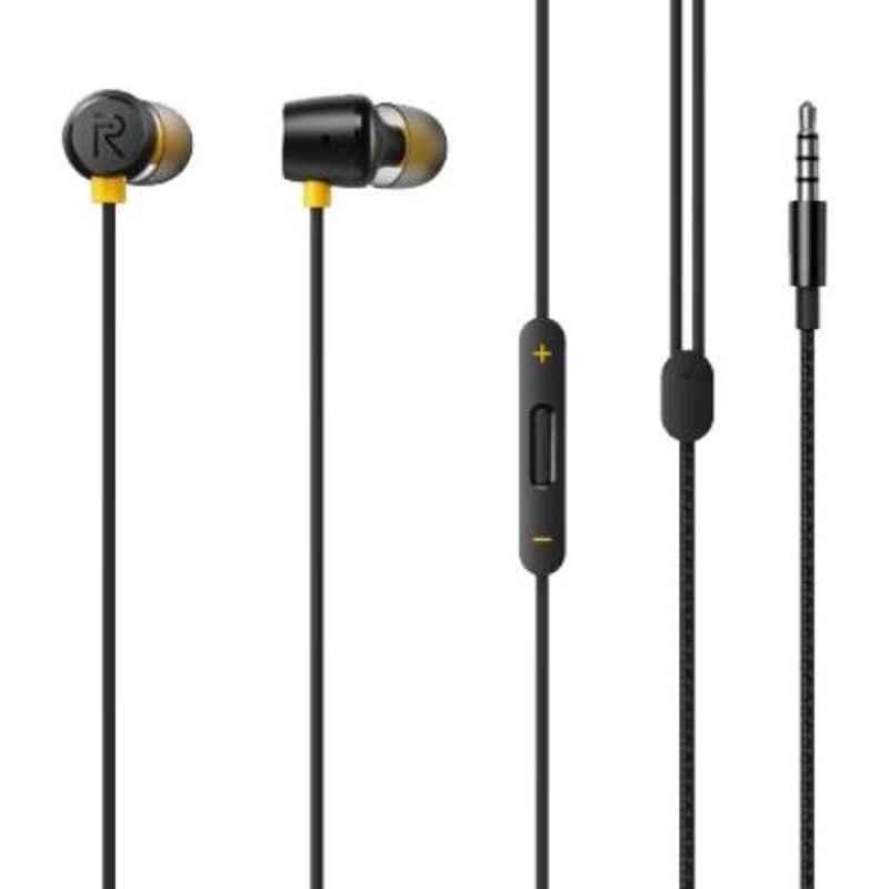 Realme Buds 2 Black In-Ear Wired Headset with Mic, RMA155