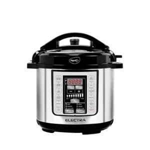 Pigeon Electra Smart 1000W 6 Litre Stainless Steel Black Electric Cookers, 16078