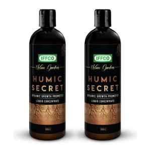 IFFCO Urban Gardens 500ml Humic Secret Organic Growth Promoter Liquid Concentrate Fertilizer (Pack of 2)
