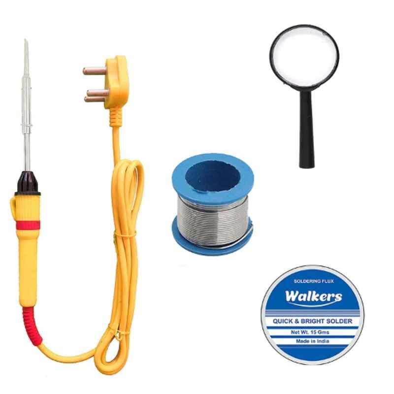 Soldering iron kit with deals magnifying glass