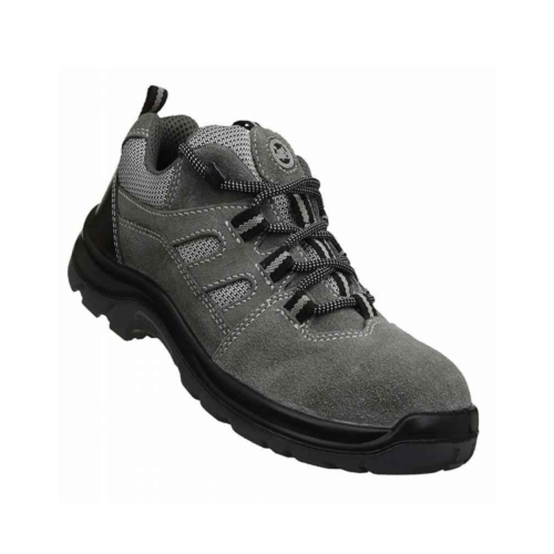 Allen Cooper AC-1439 Antistatic & Heat Resistant Grey Work Safety Shoes, Size: 10