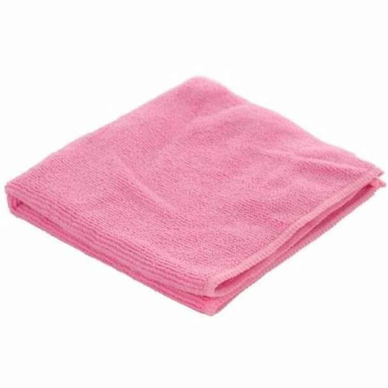 Intercare Microfiber Cleaning Cloth, 40x40cm, Red, 4 Pcs/Pack
