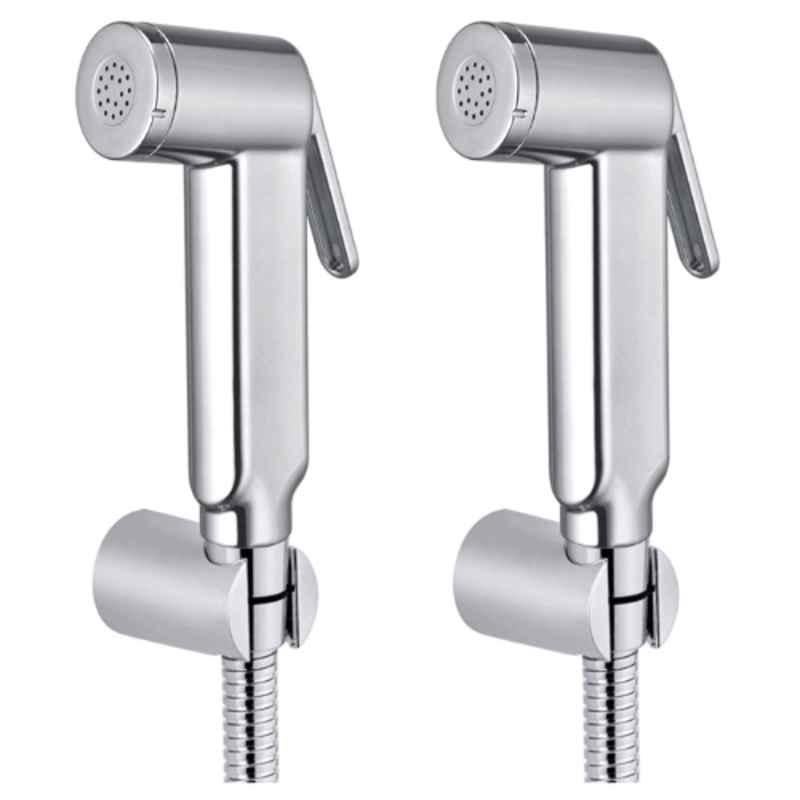 Drizzle Rolex 1/2 inch Plastic Chrome Finish Health Faucet Head, Toilet Bidet & Sink Sprayer (Pack of 2)