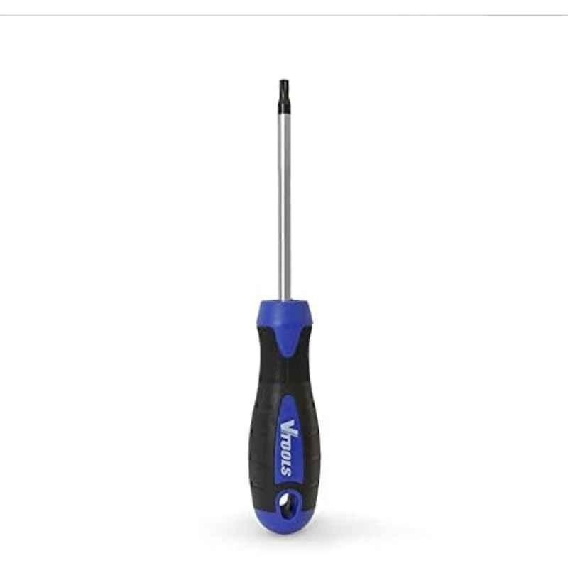 VTOOLS T25 6x100mm Torx Screwdriver with Magnetic Black Tip, VT2200