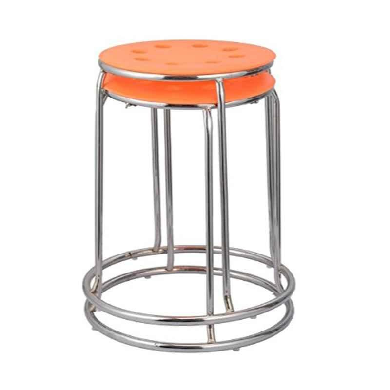 Da URBAN M-384-Orange Disc Stack Stool (Pack of 2)