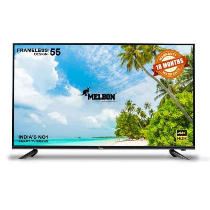 Melbon 55 inch Black 4K Ultra HD Smart Android TV