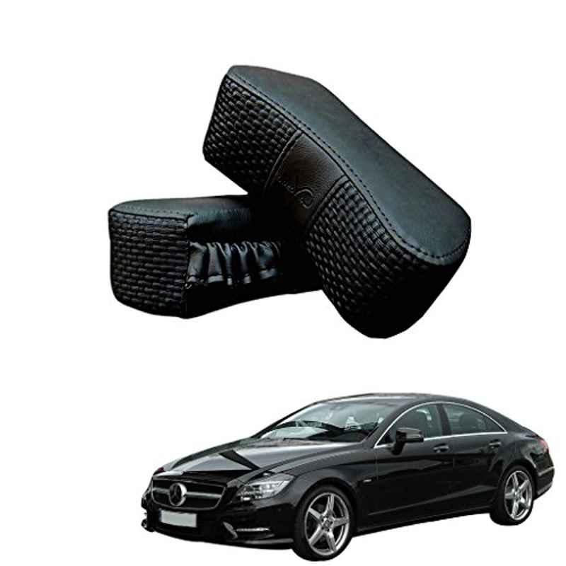 Kozdiko 2 Pcs Memory Foam Black Luxurious Neck Rest Set for Mercedes Benz CLS, koz_34107