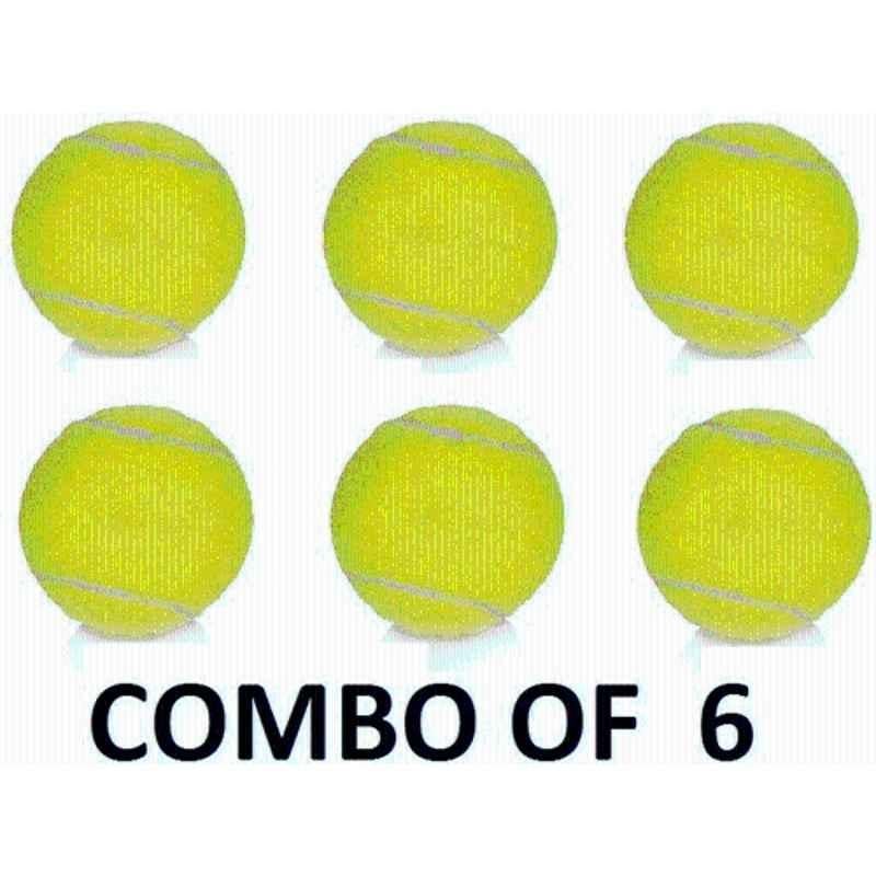 VARSHA INDOTECH SALES WEIL Tennis Ball (Standard) (Pack of 6) Yellow)