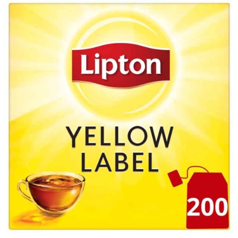 Lipton 200 Pcs Yellow Label Black Teabag Box