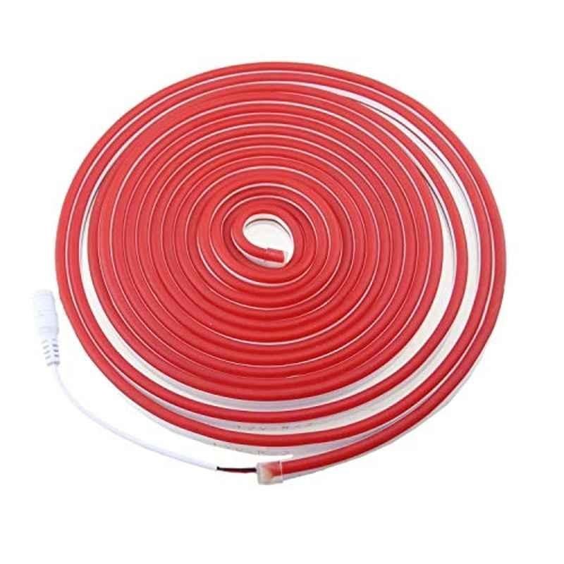 AllExtreme JYX2835-R 12V Red Neon LED Flexible Styling EL Wire Glow String Tube for Decorative Interior Exterior Car Truck, Length: 5 m-picture-46