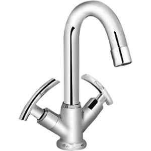 Prestige C-2 Brass Chrome Finish Silver Center Hole Basin Mixer