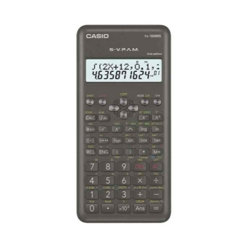 Casio FX-100MS-2 161.5x13.8x77mm Black Dot Matrix Display Scientific Calculator