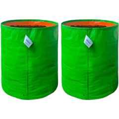Singhal 12x15 inch 260 GSM HDPE UV Protected Plants Grow Bag for Terrace & Vegetable Gardening, GB-12x15-P2 (Pack of 2)