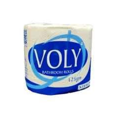 Voly 125g 325 Pulls 10x10cm 2 Ply Toilet Roll, VT125-4 (Pack of 4)