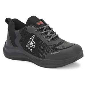 Kavacha S251 Knitted Fabric Grey & Black Steel Toe Safety Shoe, Size: 11