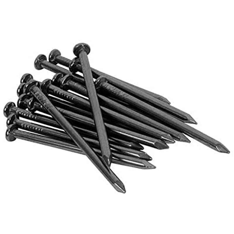 Abbasali 100 Pcs 50x3mm Steel Black Nail Set with Claw Hammer