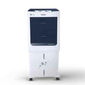 Maharaja Whiteline Maxfrost-90 90 Litre Plastic White & Navy Blue Desert Air Cooler, CO-196