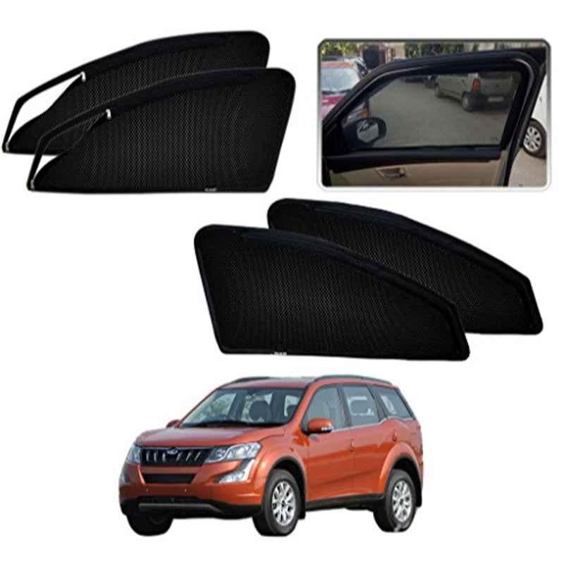 Kozdiko 4 Pcs Polyester Black Car Sun Shades for Mahindra XUV 500