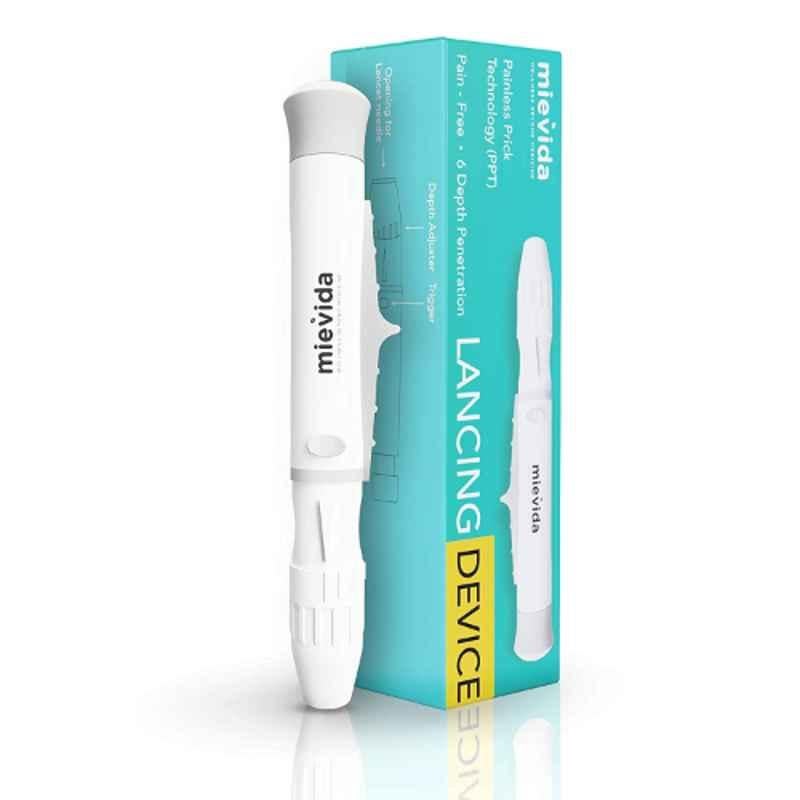 Mievida Adjustable Painless Prick Technology Lancing Device with 6 Depth Penetration