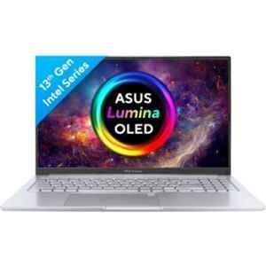 Asus X1505VAU-LK544WS VivoBook 15 2023 Thin & Light Transparent Silver Laptop with Intel Core i5 13th Gen 1335U 16GB/512GB SSD/Windows 11 Home & 15.6 inch OLED Display, 90NB10P2-M00AE0