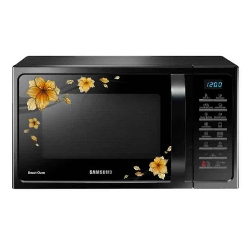 Samsung 28L 1400W Black Convection Microwave Oven, MC28H5025QB