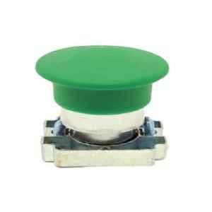 Vaishno 22.5mm Metal Green Mushroom Head Push Button, 2XVAM-GREEN