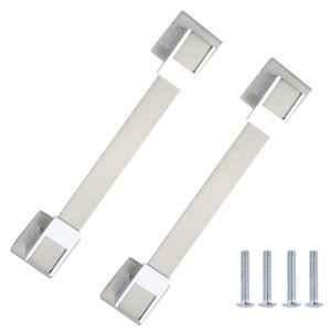 Atom Amaze 12 inch Silver Satin Finish Zinc Pull Handle (Pack of 2)
