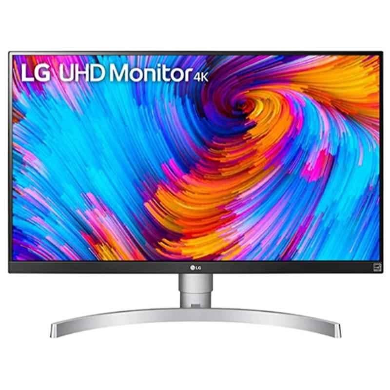 LG 27UL650 27 inch White (3840x2160p) 4K-UHD VESA Display HDR 400 Monitor with 2xHDMI & Display Port