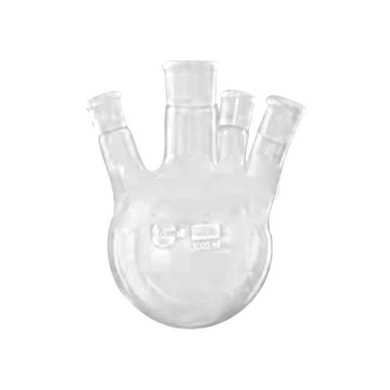 Borosil 500ml Round Bottom Flask with 3 Angled Side Neck, 4385A24