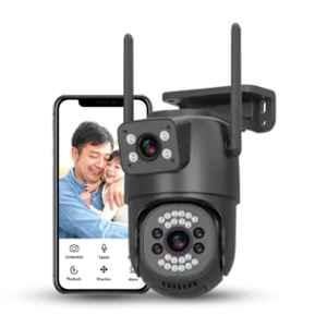 OneXsale 6MP PTZ Triple Lens 4G Sim CCTV Security Camera with 360