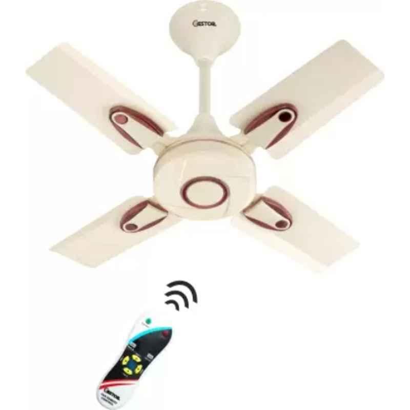 Gestor Wave Neo 50W Ivory Ultra High Speed Anti Dust 4 Blade Ceiling Fan with Wireless Remote Control, Sweep: 600 mm