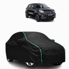 Aarex Auto Polyester Black 100% Waterproof Car Body Cover with Mirror Pocket, Buckle Straps, All Weather, UV & Heat Resistant for Maruti Suzuki Celerio, SW-6-Black