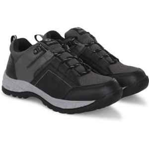 Ozarro Genuine Leather Steel Toe Black Safety Shoes, S4449, Size: 6