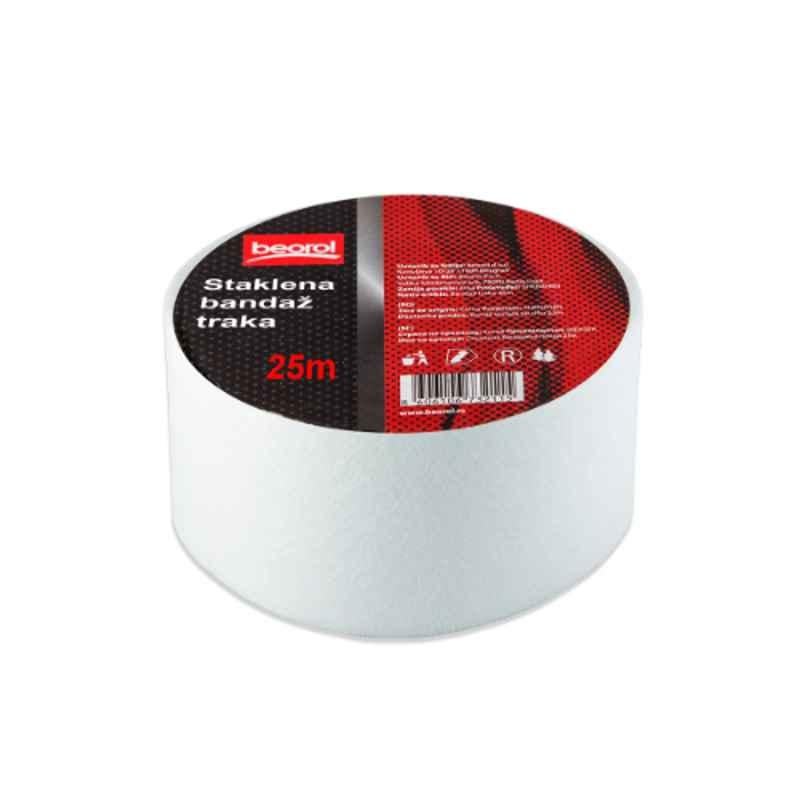 Beorol 50mmx25m Fiber Glass White Adhesive Tape, BT25S