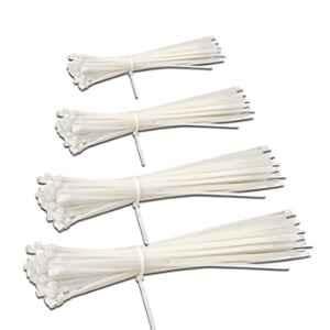 Elegant Casa 100x2.5mm White Nylon Teeth Grip Self Locking Cable Ties (Pack of 50)