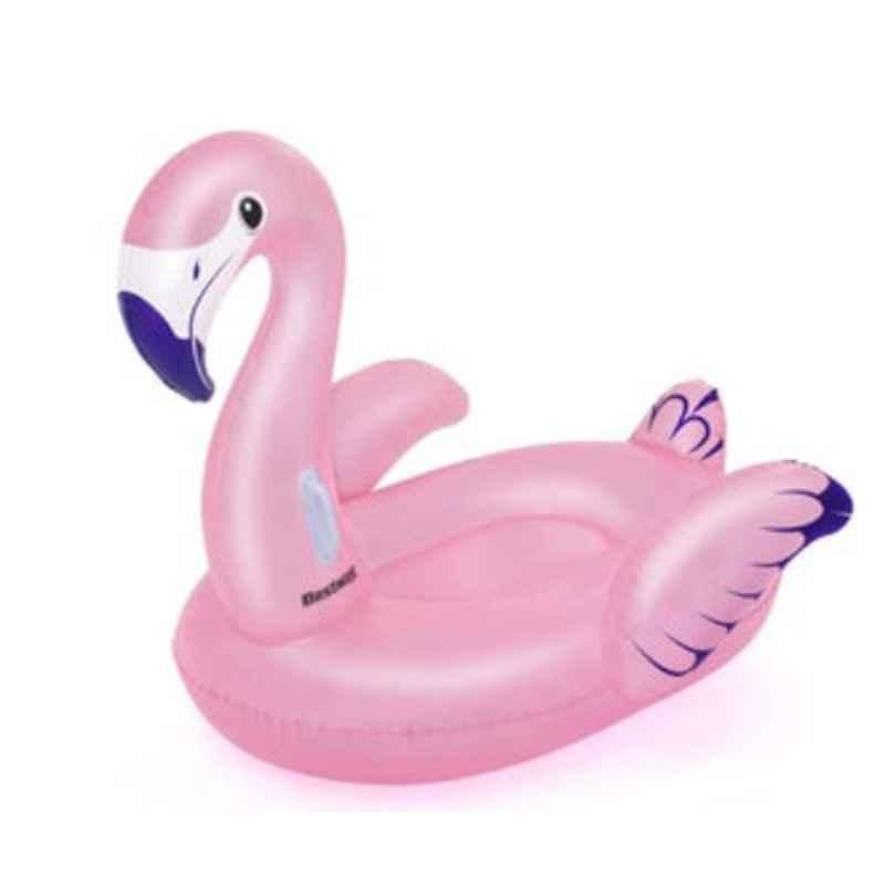 Bestway 1.53x1.43m Vinyl Luxury Flamingo Inflatable Ride-On