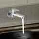 ZAP Brass Chrome Finish Long Body Tap with Wall Flange