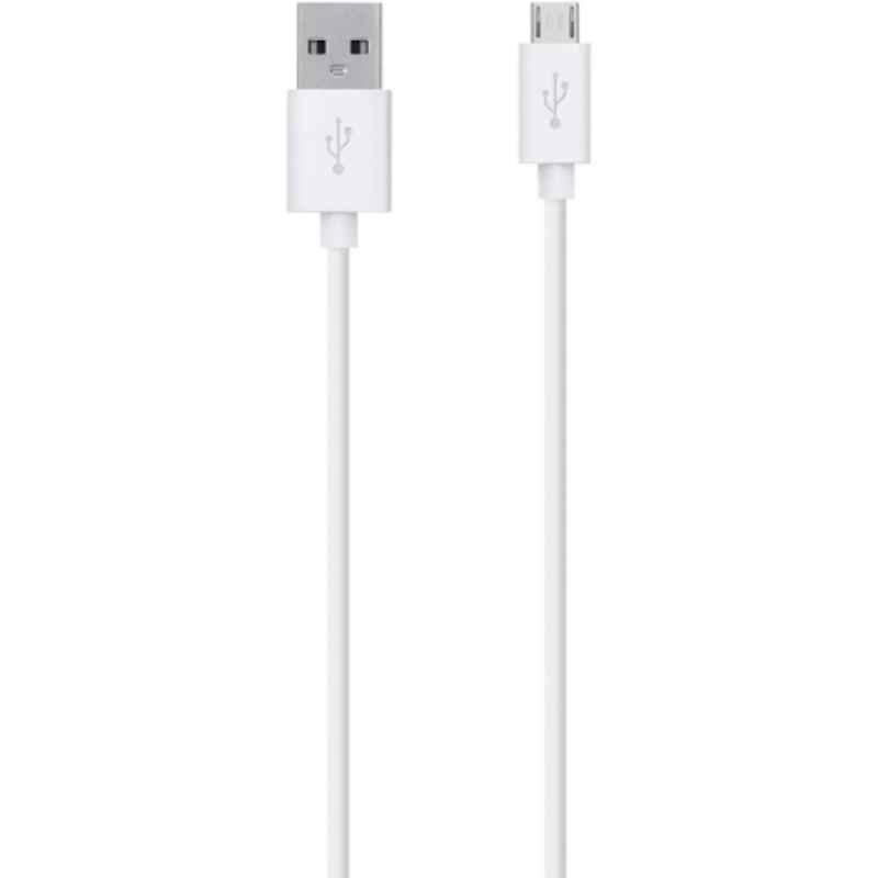 Belkin 2m 2.0A White Micro USB to USB Charge & Sync Cable, F2CU012bt2M-WHT