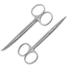 Forgesy 4.5 inch Curved & Straight Iris Scissors, X62
