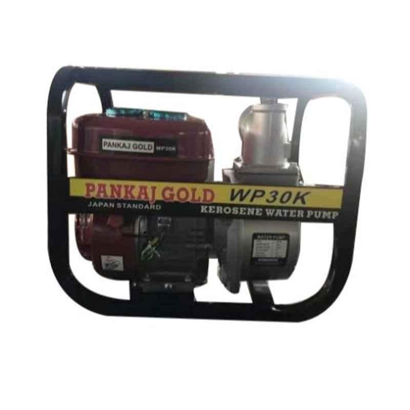 Pankaj Gold 6.5HP 196cc 4 Stroke Petrol Start Kerosene Run Water Pump Set