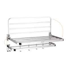 Stainless Steel Silver Bzcarts Towel Rack,4-swivel Towel Rack Bar Rod Rail  Holder, For Bathroom at Rs 500 in Rajkot