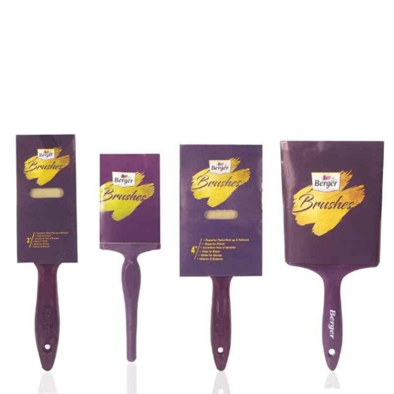 Berger 2, 3, 4 & 5 inch Paint Brush Set for Oil & Water Based Paint