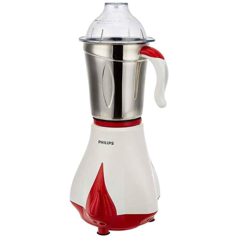 Philips Daily Collection 550W Red & White Mixer Grinder with 3 Jars, HL7510/00