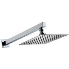 Prestige 6x6 inch Stainless Steel Chrome Finish Ultra Slim Shower with 12 inch Arm, PRST 1502