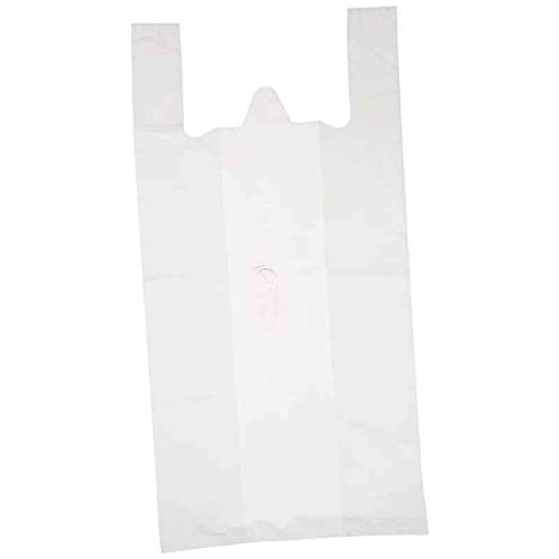 1kg 45x50cm White Plastic Disposable Grocery Bags