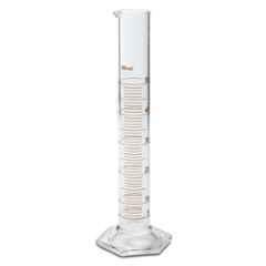 ABGIL 50ml Borosilicate Glass Hexagonal Base Cylinder Graduated Single Metric Scale with Pour Out, ABG1190
